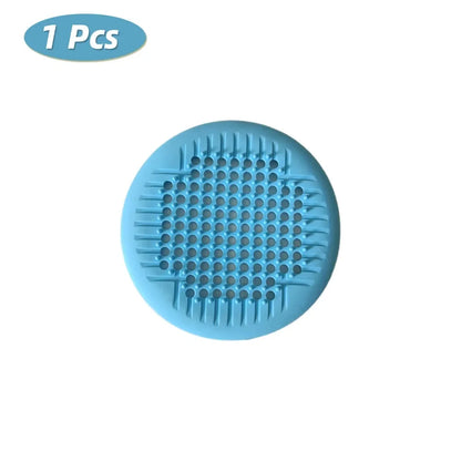 Suction-Cup Drain Filter: Anti-Clog Hair Catcher for Bathroom, Kitchen and Sink Drains