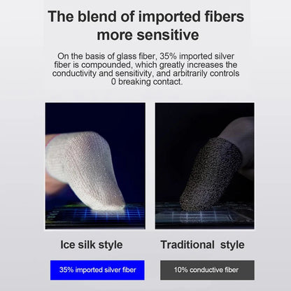 Mobile Game Finger Cots: 1 Pair Luminous, Anti-Skid Gaming Thumb Covers