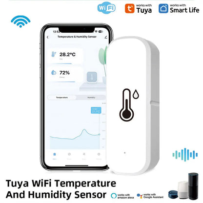 Smart Home Temperature & Humidity Monitor: Works with Alexa & Google Home