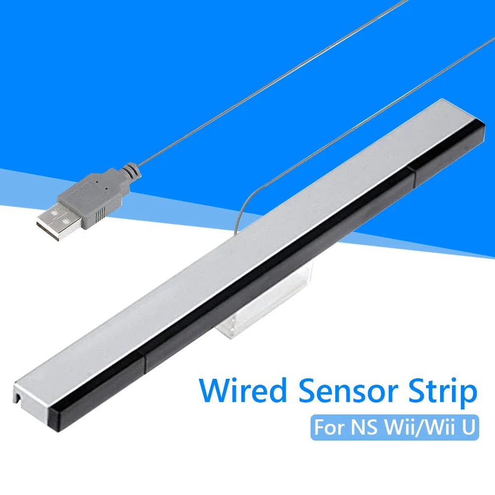 High-Precision Wired Sensor Bar: Infrared Receiver for Wii & Wii U Controllers