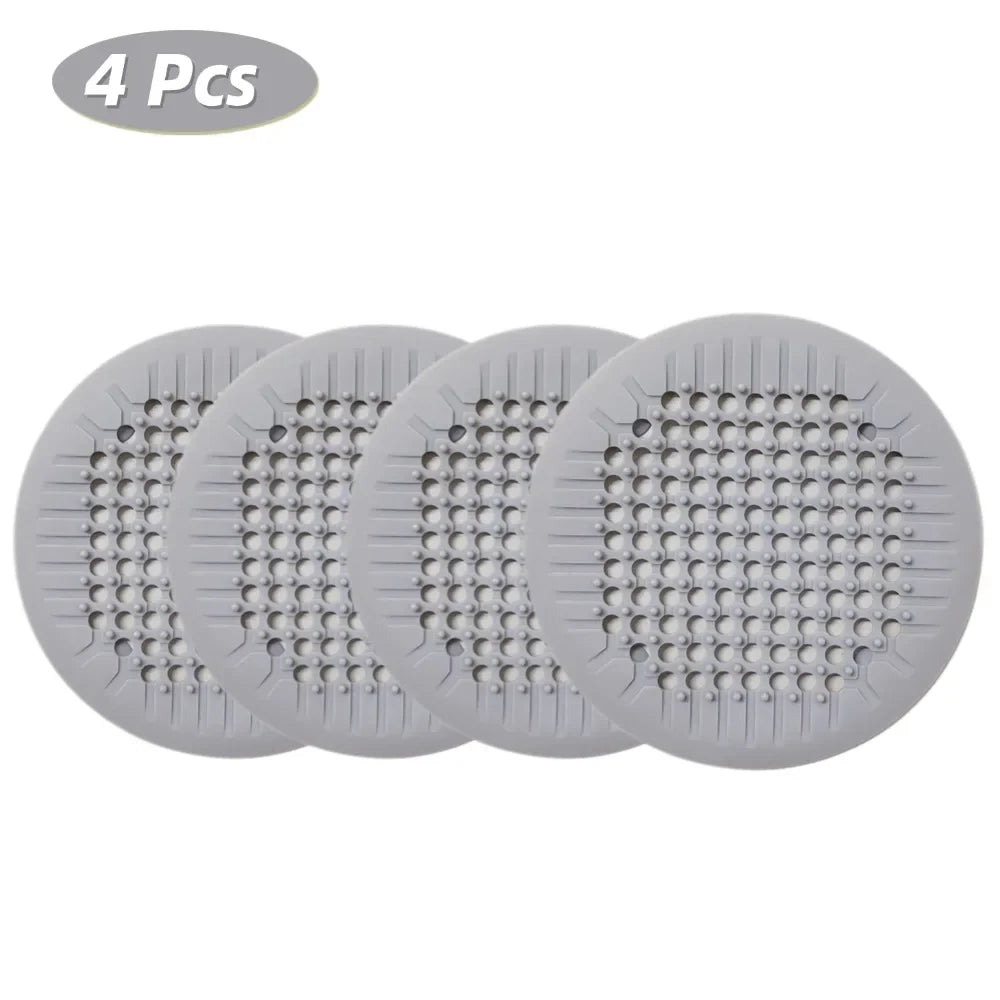 Suction-Cup Drain Filter: Anti-Clog Hair Catcher for Bathroom, Kitchen and Sink Drains