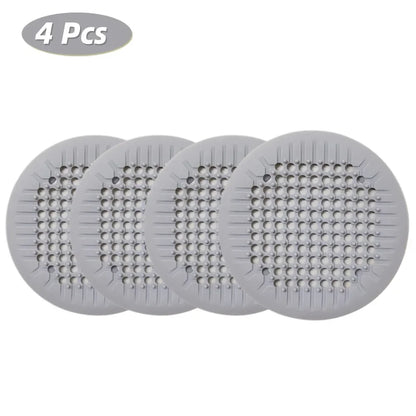 Suction-Cup Drain Filter: Anti-Clog Hair Catcher for Bathroom, Kitchen and Sink Drains