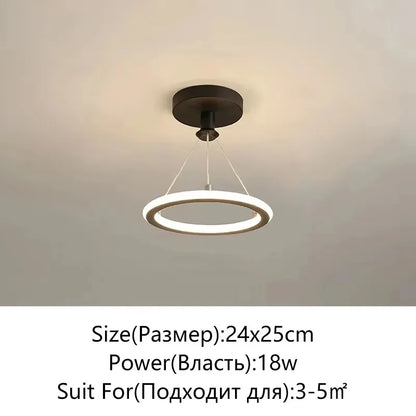 Scandinavian Minimalist LED Hanging Lamp: Contemporary Statement Lighting