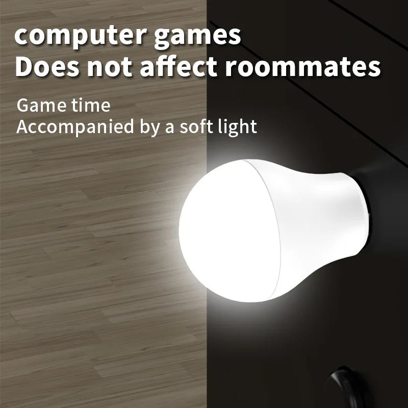 Portable USB LED Night Light: 1/2/3PCS Eye-Safe Light for Computer and Mobile Gadgets