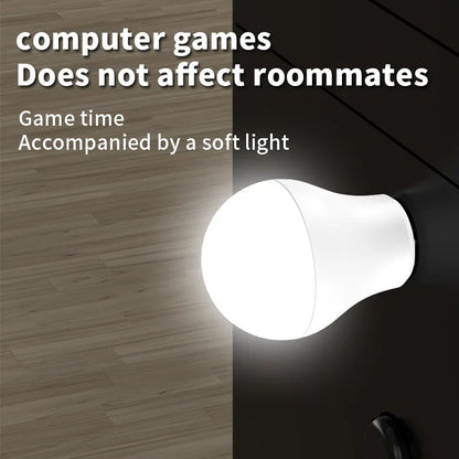 Portable USB LED Night Light: 1/2/3PCS Eye-Safe Light for Computer and Mobile Gadgets