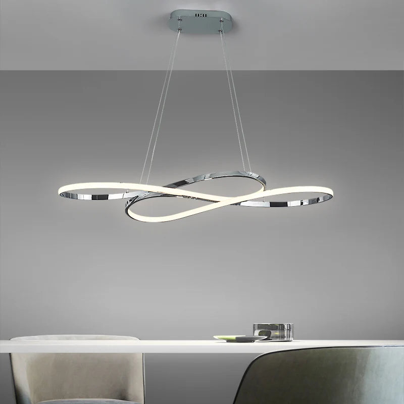 Scandinavian Minimalist LED Hanging Lamp: Contemporary Statement Lighting
