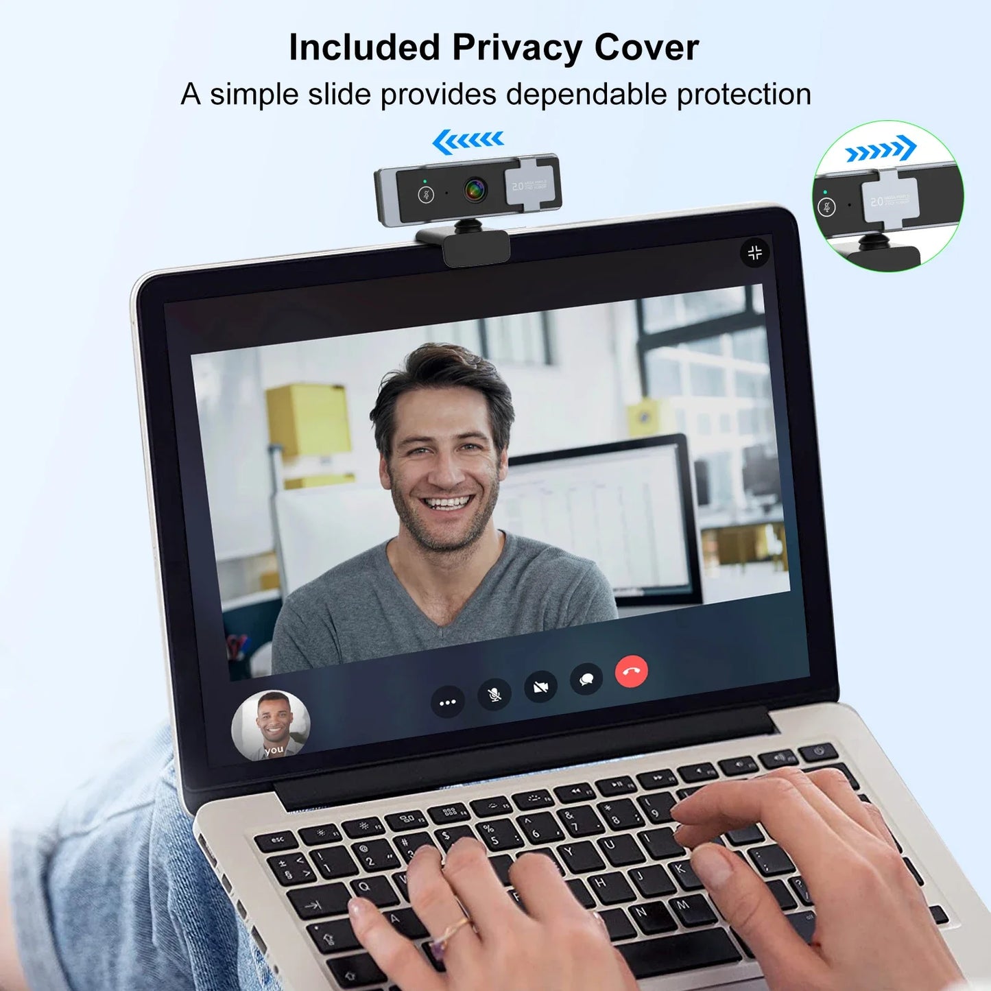 Professional 4K Webcam with Mic & Tripod: Perfect for Online Meetings, Streaming & Video Calls