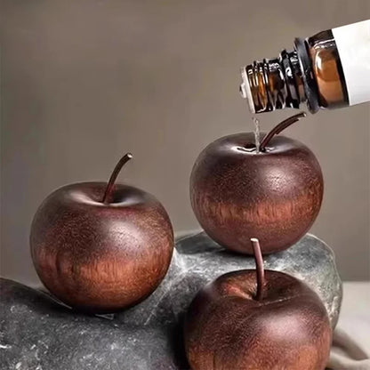 Apple-Shaped Wooden Fragrance Diffusers: Charming Aromatherapy Gift Set