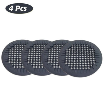 Suction-Cup Drain Filter: Anti-Clog Hair Catcher for Bathroom, Kitchen and Sink Drains