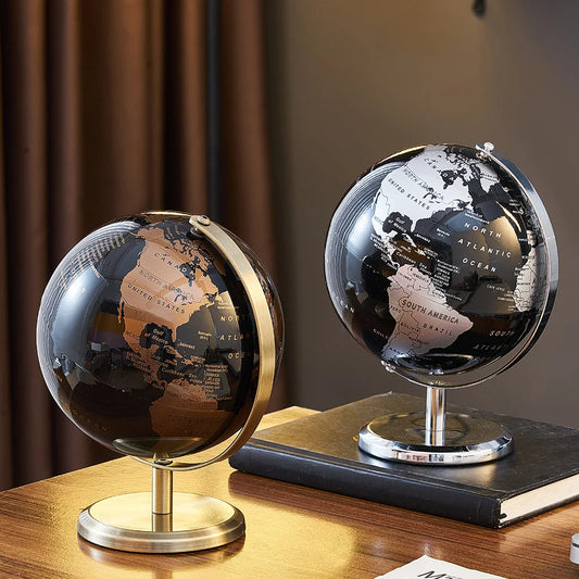 Vintage-Style Educational Globe: Charming Study Decoration for Kids