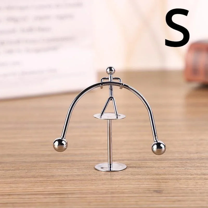 Metal Balance Figure Toy: Iron-Style Tumbler Ornament for Home or Office