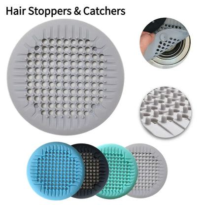 Suction-Cup Drain Filter: Anti-Clog Hair Catcher for Bathroom, Kitchen and Sink Drains