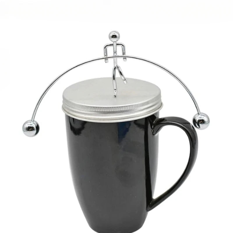 Metal Balance Figure Toy: Iron-Style Tumbler Ornament for Home or Office