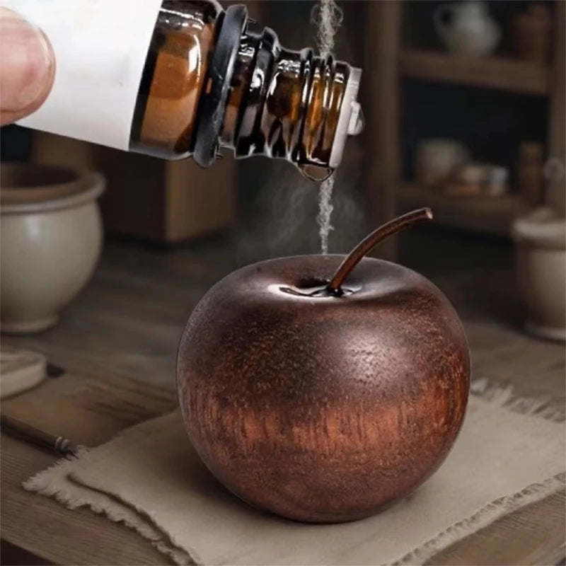 Apple-Shaped Wooden Fragrance Diffusers: Charming Aromatherapy Gift Set