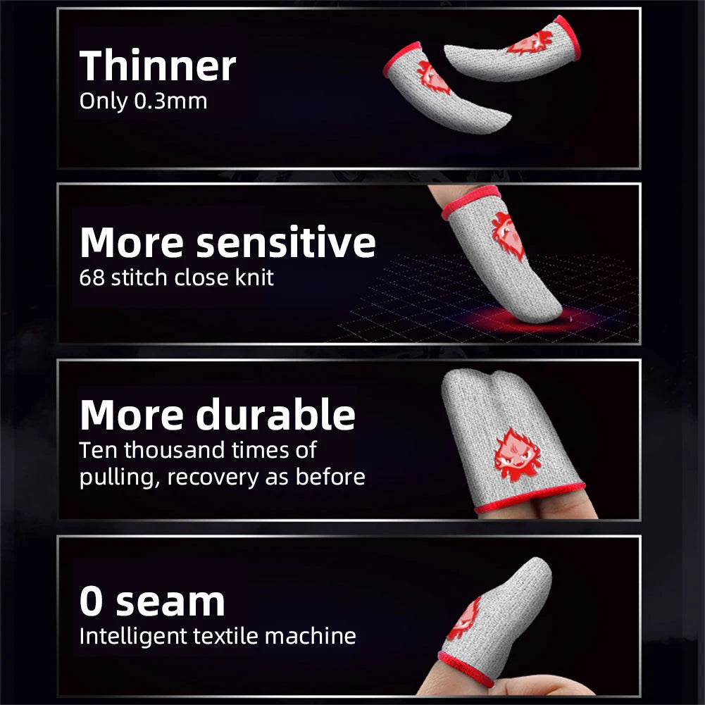 Mobile Game Finger Cots: 1 Pair Luminous, Anti-Skid Gaming Thumb Covers