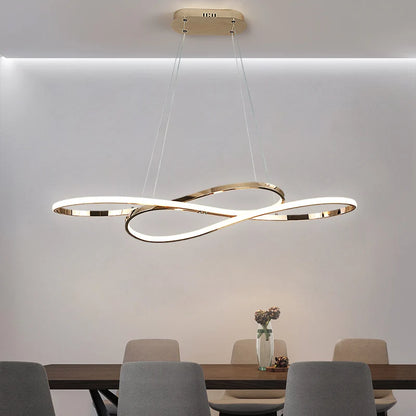 Scandinavian Minimalist LED Hanging Lamp: Contemporary Statement Lighting